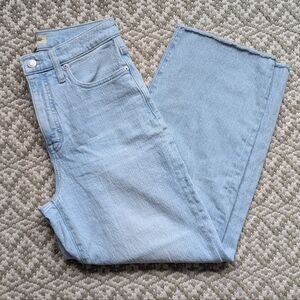 Madewell perfect vintage wide leg cropped jeans 26